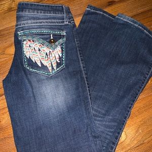 Rock 47 Wrangler boot cut jeans